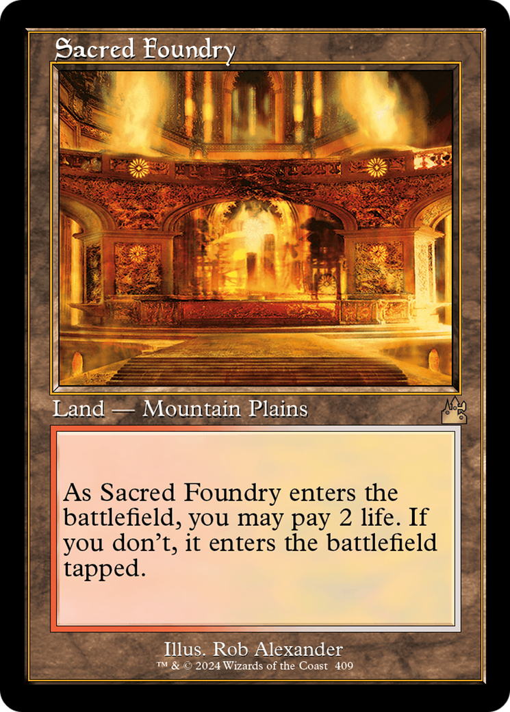 Sacred Foundry (Retro) [Ravnica Remastered] | Lots Moore NSW