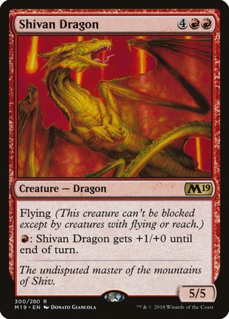 Shivan Dragon [Core Set 2019] | Lots Moore NSW