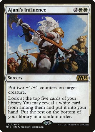 Ajani's Influence [Core Set 2019] | Lots Moore NSW