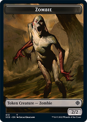 Zombie // Zombie Knight Double-Sided Token [Starter Commander Decks] | Lots Moore NSW