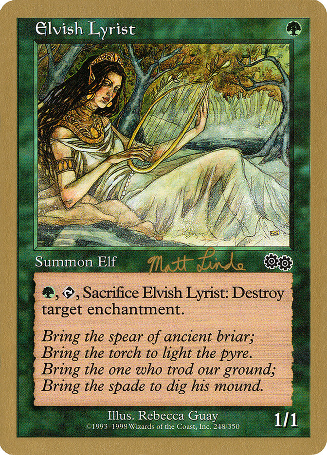 Elvish Lyrist (Matt Linde) [World Championship Decks 1999] | Lots Moore NSW