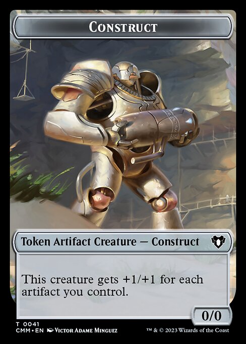 Elemental (0026) // Construct (0041) Double-Sided Token [Commander Masters Tokens] | Lots Moore NSW