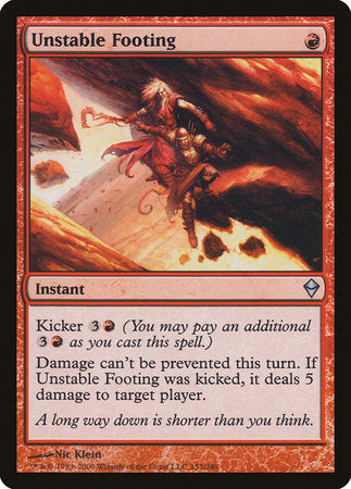 Unstable Footing [Zendikar] | Lots Moore NSW