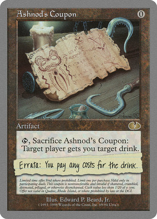 Ashnod's Coupon [Unglued] | Lots Moore NSW