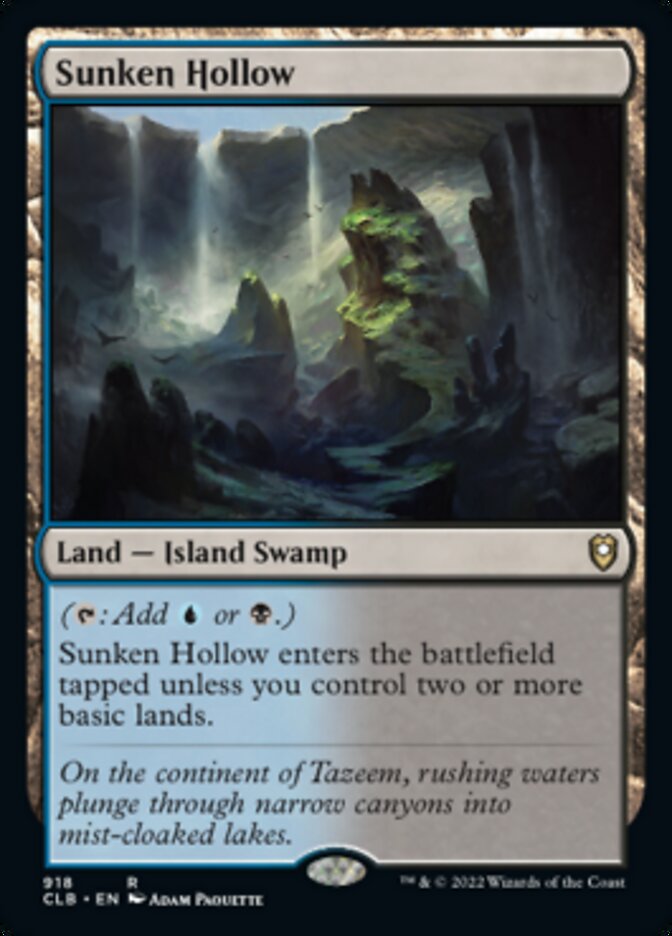 Sunken Hollow [Commander Legends: Battle for Baldur's Gate] | Lots Moore NSW