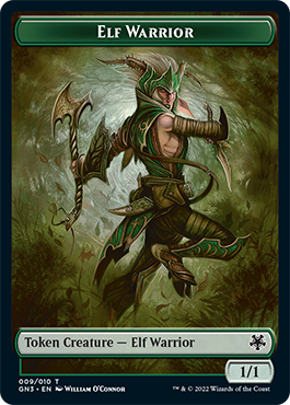 Bird Illusion // Elf Warrior Double-Sided Token [Game Night: Free-for-All Tokens] | Lots Moore NSW