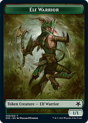 Bird Illusion // Elf Warrior Double-Sided Token [Game Night: Free-for-All Tokens] | Lots Moore NSW