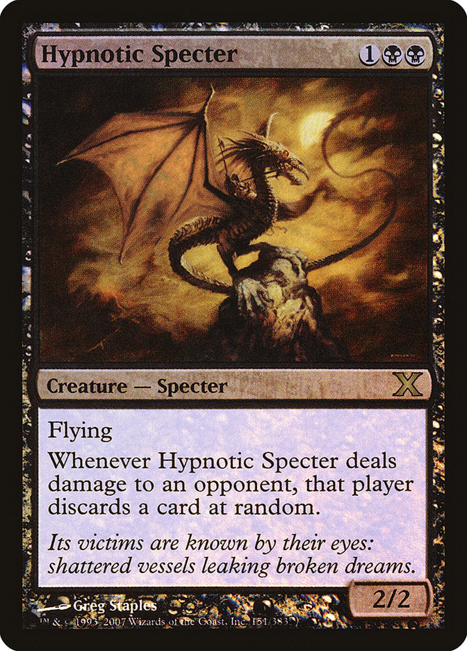 Hypnotic Specter (Premium Foil) [Tenth Edition] | Lots Moore NSW