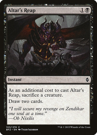 Altar's Reap [Battle for Zendikar] | Lots Moore NSW