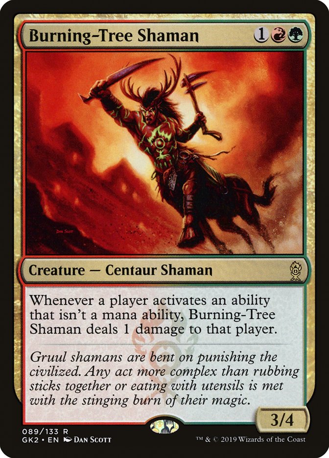 Burning-Tree Shaman [Ravnica Allegiance Guild Kit] | Lots Moore NSW