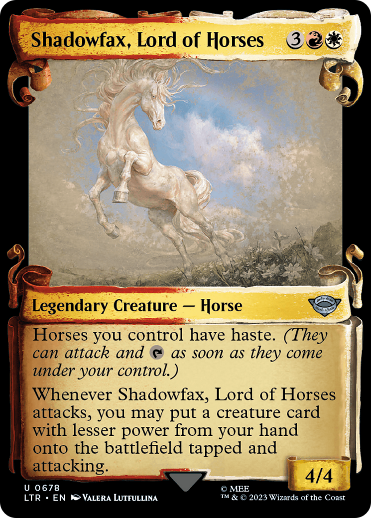 Shadowfax, Lord of Horses [The Lord of the Rings: Tales of Middle-Earth Showcase Scrolls] | Lots Moore NSW