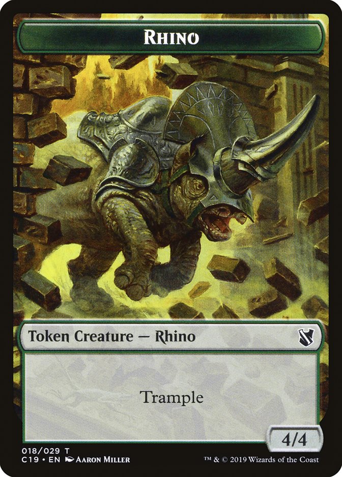 Rhino [Commander 2019 Tokens] | Lots Moore NSW