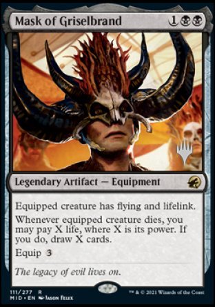 Mask of Griselbrand (Promo Pack) [Innistrad: Midnight Hunt Promos] | Lots Moore NSW