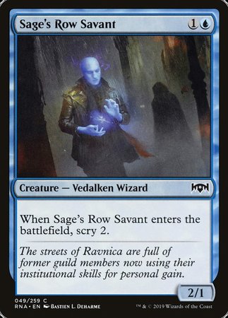 Sage's Row Savant [Ravnica Allegiance] | Lots Moore NSW