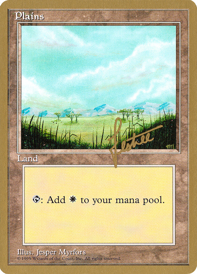 Plains (bl365) (Bertrand Lestree) [Pro Tour Collector Set] | Lots Moore NSW
