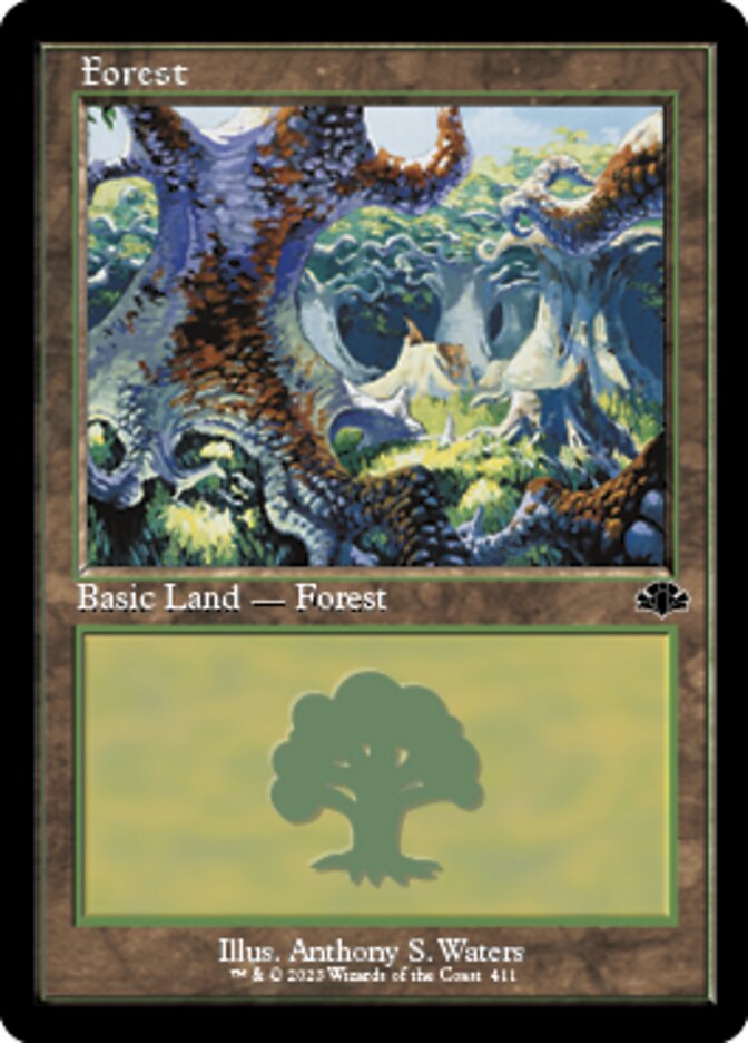Forest (411) (Retro) [Dominaria Remastered] | Lots Moore NSW