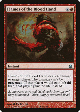 Flames of the Blood Hand [Premium Deck Series: Fire and Lightning] | Lots Moore NSW