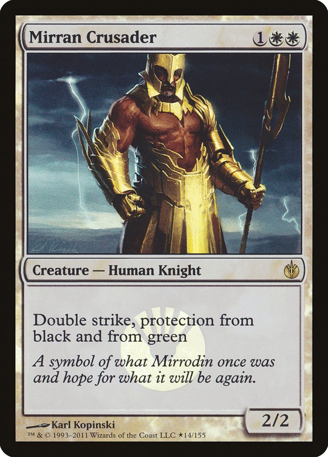 Mirran Crusader (Buy-A-Box) [Mirrodin Besieged Promos] | Lots Moore NSW