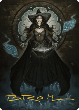 Tasha, the Witch Queen Art Card (76) (Gold-Stamped Signature) [Commander Legends: Battle for Baldur's Gate Art Series] | Lots Moore NSW