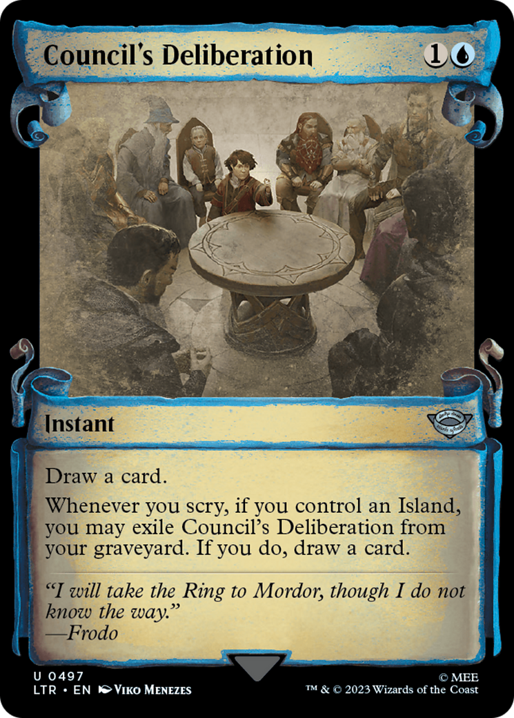 Council's Deliberation [The Lord of the Rings: Tales of Middle-Earth Showcase Scrolls] | Lots Moore NSW