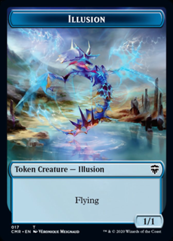 Illusion // Saproling Token [Commander Legends Tokens] | Lots Moore NSW