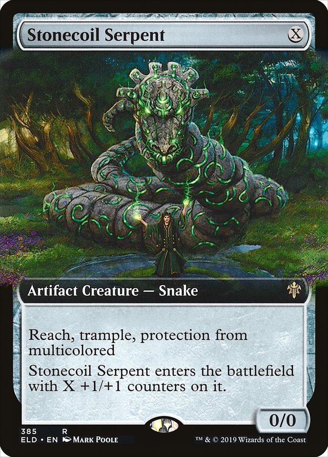 Stonecoil Serpent (Extended Art) [Throne of Eldraine] | Lots Moore NSW