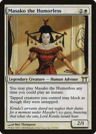 Masako the Humorless [Champions of Kamigawa] | Lots Moore NSW