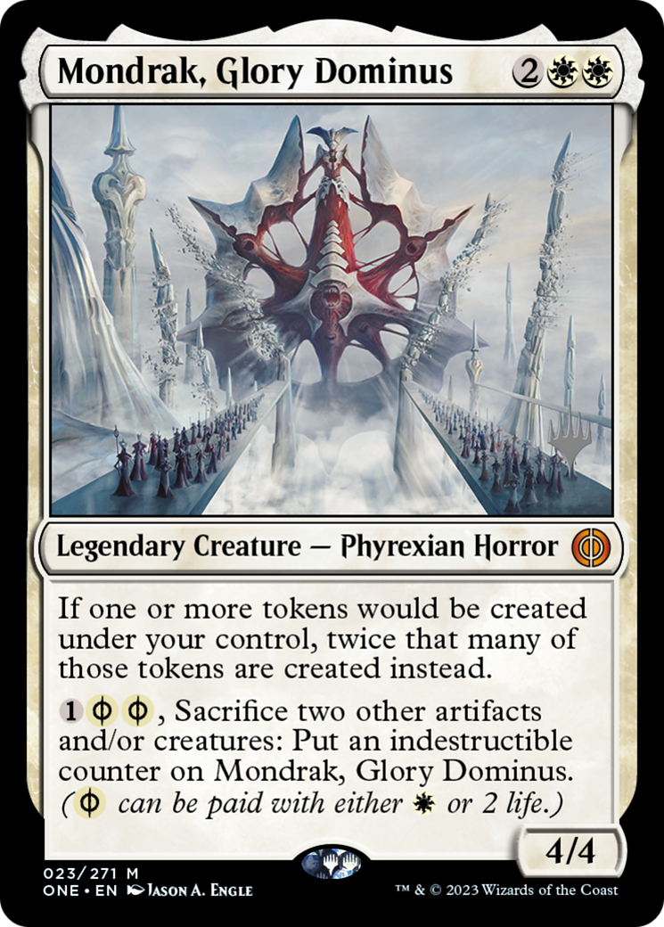 Mondrak, Glory Dominus (Promo Pack) [Phyrexia: All Will Be One Promos] | Lots Moore NSW