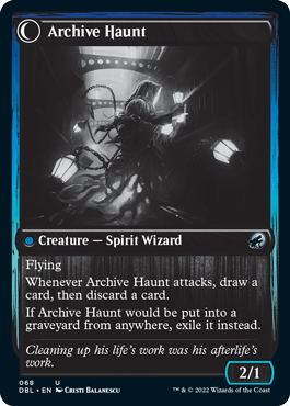 Overwhelmed Archivist // Archive Haunt [Innistrad: Double Feature] | Lots Moore NSW