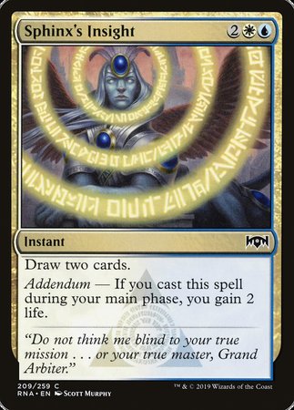 Sphinx's Insight [Ravnica Allegiance] | Lots Moore NSW