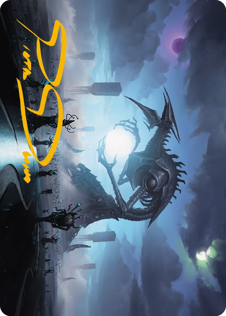Blue Sun's Zenith Art Card (Gold-Stamped Signature) [Phyrexia: All Will Be One Art Series] | Lots Moore NSW