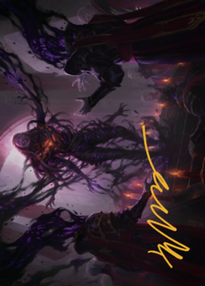 Braids, Arisen Nightmare Art Card 1 (Gold-Stamped Signature) [Dominaria United Art Series] | Lots Moore NSW