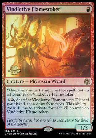 Vindictive Flamestoker [Phyrexia: All Will Be One Prerelease Promos] | Lots Moore NSW