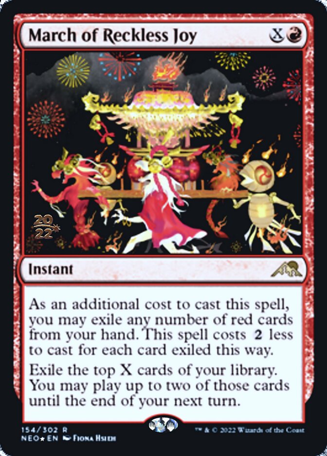March of Reckless Joy [Kamigawa: Neon Dynasty Prerelease Promos] | Lots Moore NSW