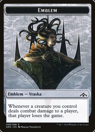 Emblem - Vraska, Golgari Queen [Guilds of Ravnica Tokens] | Lots Moore NSW