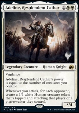 Adeline, Resplendent Cathar (Promo Pack) [Innistrad: Midnight Hunt Promos] | Lots Moore NSW