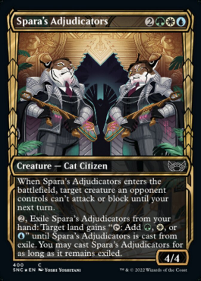 Spara's Adjudicators (Showcase Golden Age Gilded Foil) [Streets of New Capenna] | Lots Moore NSW