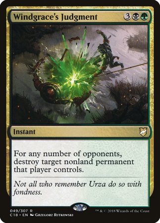 Windgrace's Judgment [Commander 2018] | Lots Moore NSW