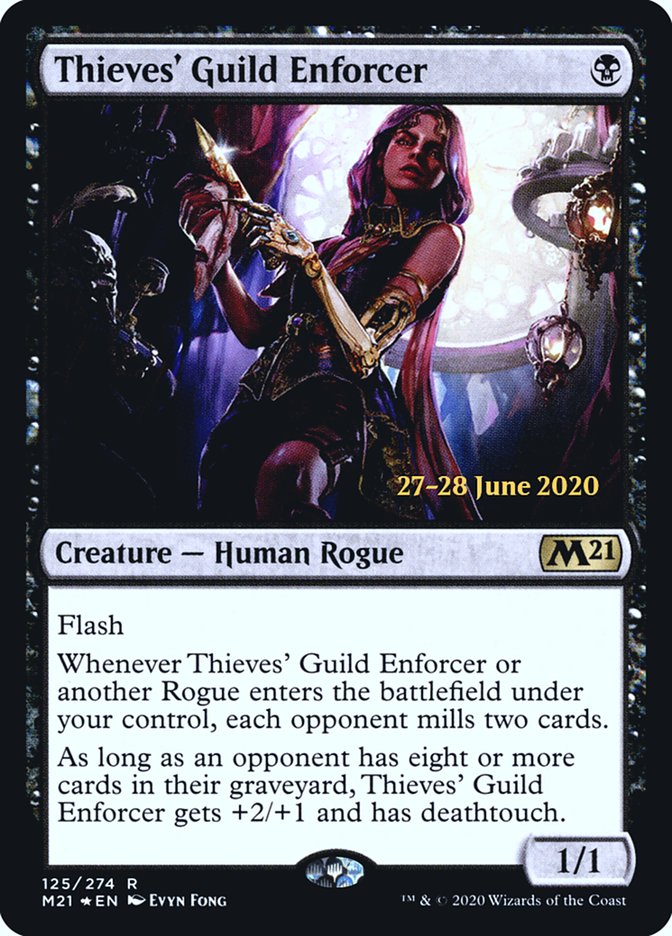 Thieves' Guild Enforcer  [Core Set 2021 Prerelease Promos] | Lots Moore NSW