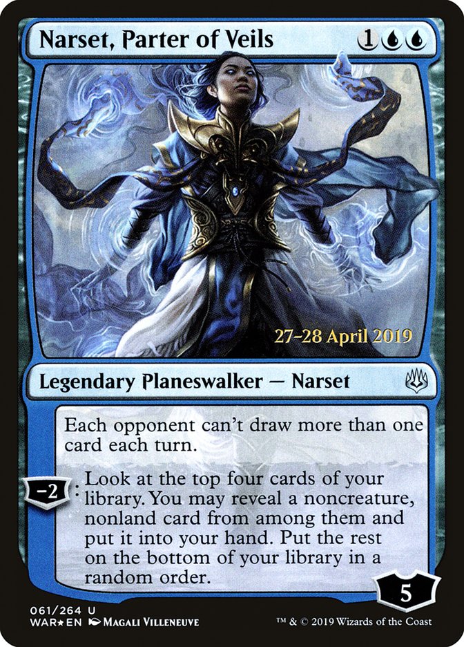 Narset, Parter of Veils  [War of the Spark Prerelease Promos] | Lots Moore NSW
