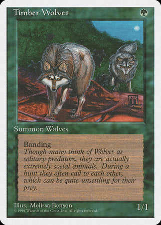 Timber Wolves [Fourth Edition] | Lots Moore NSW