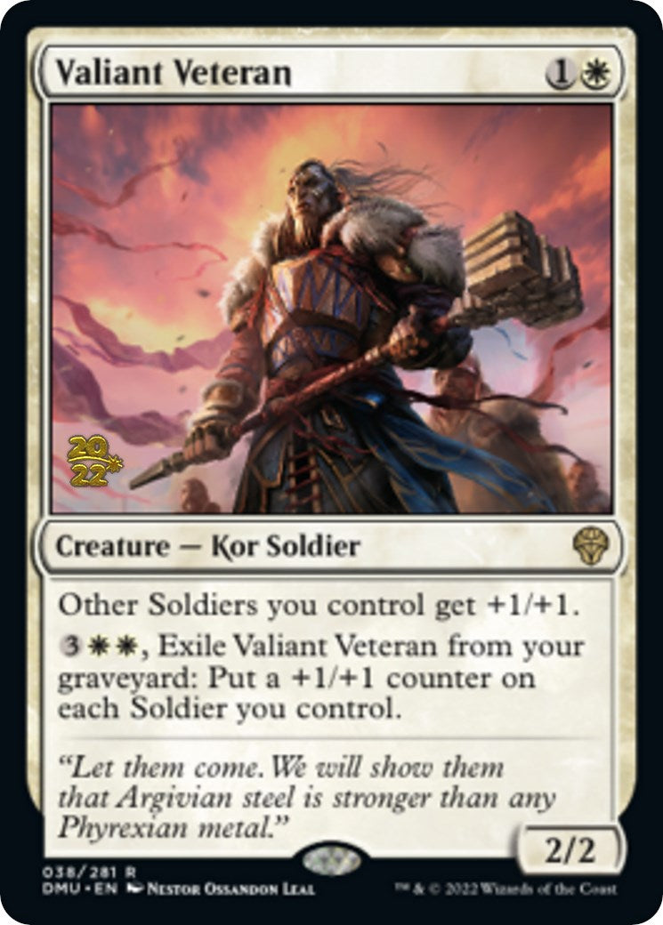 Valiant Veteran [Dominaria United Prerelease Promos] | Lots Moore NSW