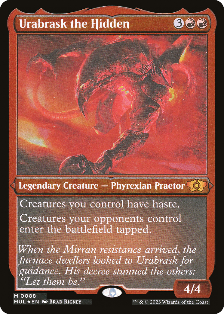 Urabrask the Hidden (Foil Etched) [Multiverse Legends] | Lots Moore NSW