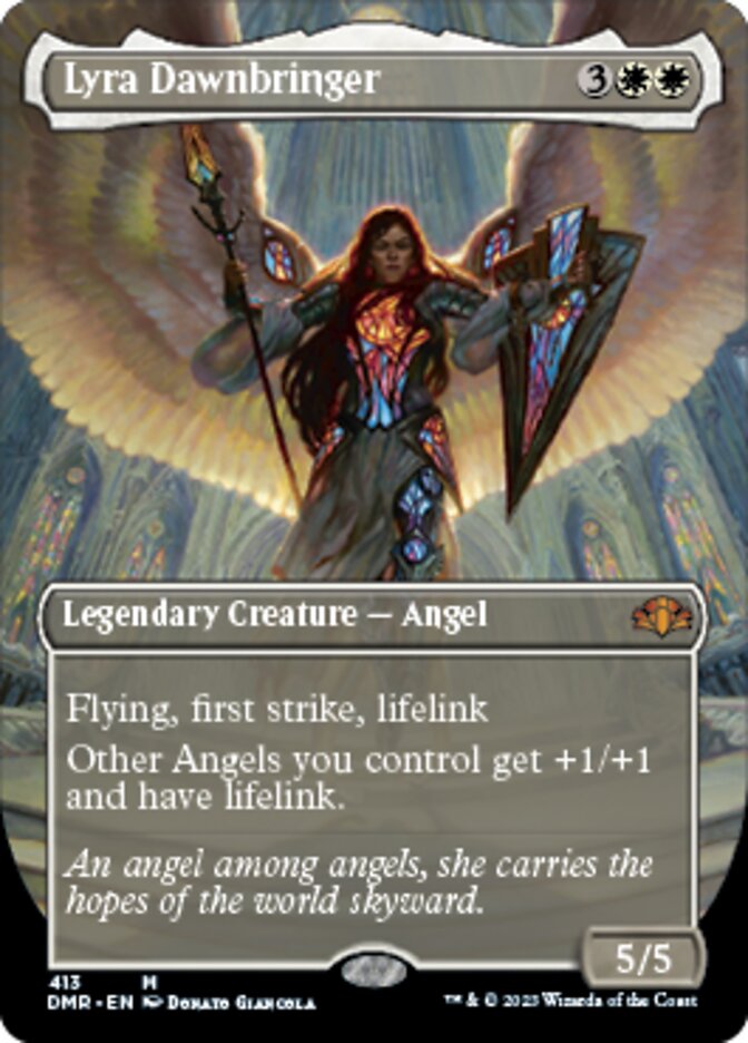 Lyra Dawnbringer (Borderless Alternate Art) [Dominaria Remastered] | Lots Moore NSW