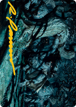 Unnatural Moonrise Art Card (Gold-Stamped Signature) [Innistrad: Midnight Hunt Art Series] | Lots Moore NSW