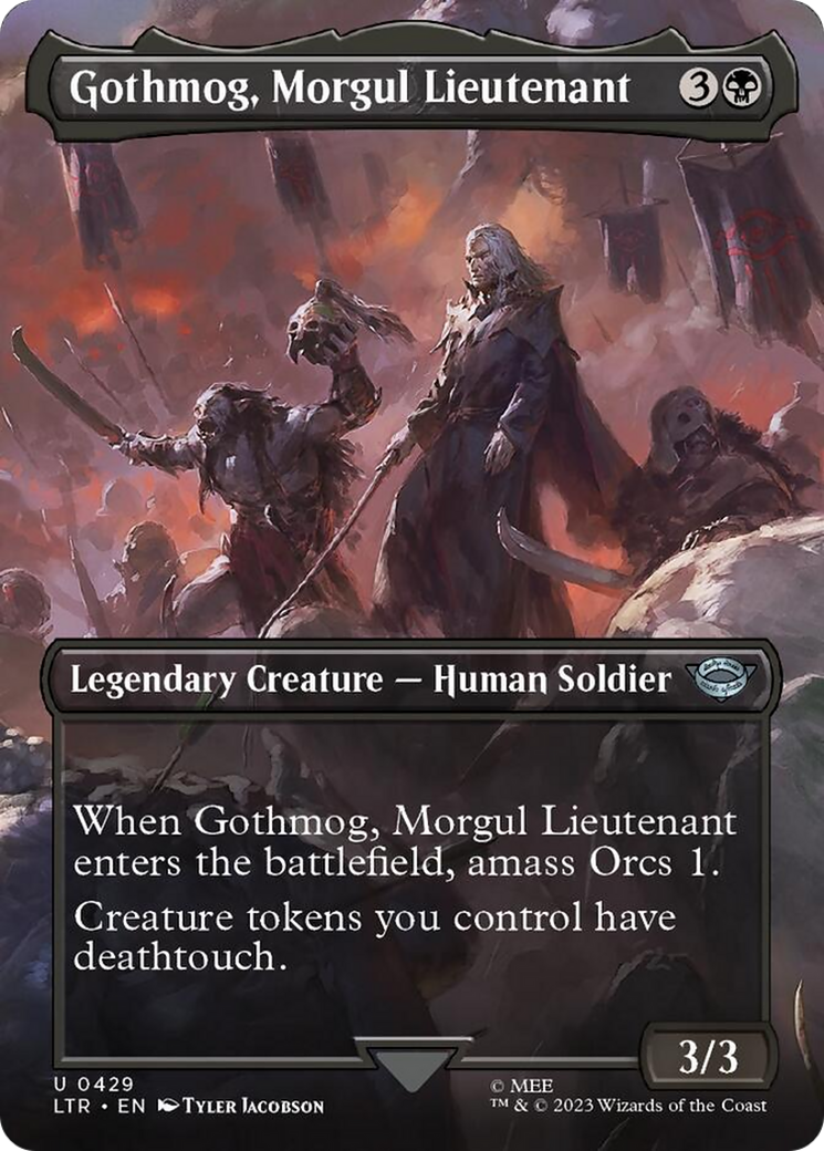 Gothmog, Morgul Lieutenant (Borderless Alternate Art) [The Lord of the Rings: Tales of Middle-Earth] | Lots Moore NSW