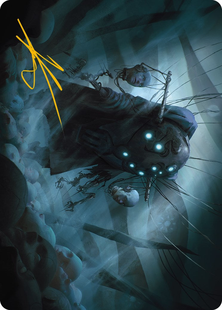 Meldweb Curator Art Card (Gold-Stamped Signature) [Phyrexia: All Will Be One Art Series] | Lots Moore NSW