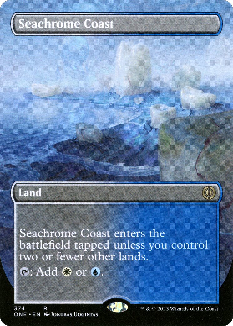 Seachrome Coast (Borderless Alternate Art) [Phyrexia: All Will Be One] | Lots Moore NSW