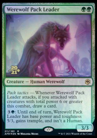 Werewolf Pack Leader [Dungeons & Dragons: Adventures in the Forgotten Realms Prerelease Promos] | Lots Moore NSW