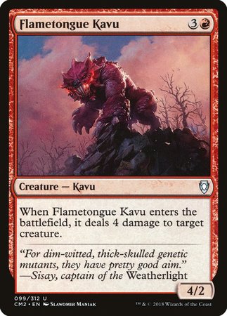 Flametongue Kavu [Commander Anthology Volume II] | Lots Moore NSW